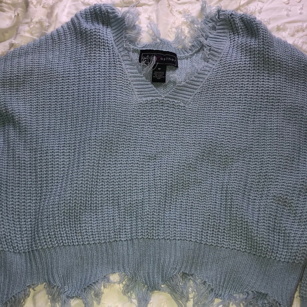 blue polly esther sweater